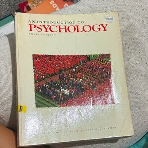 An Introduction to Psychology Third Edition Book